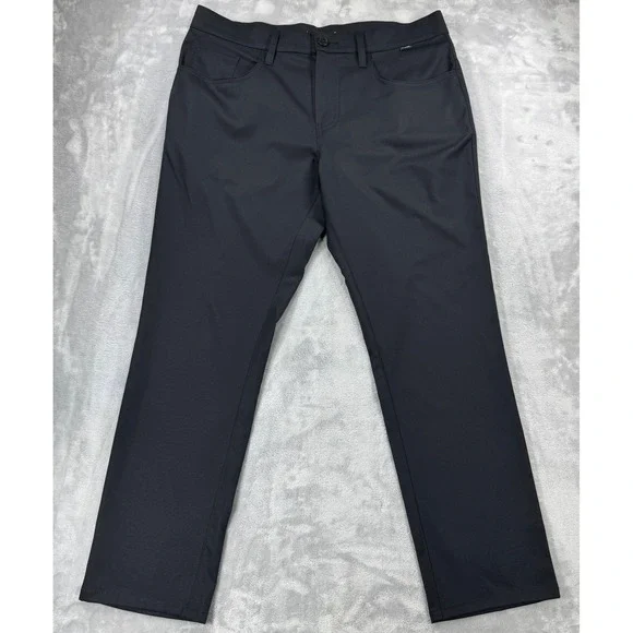 TRAVIS MATHEW Open To Close Performance Golf Pants Mens‎ 34 (Fits 36x28.5) Black