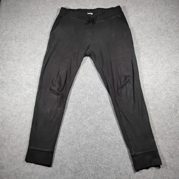 American Giant Classic Sweatpants Men M Black 100% Cotton Heavy Joggers USA