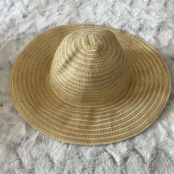 Gymboree beach vacation travel sun summer hat neutral color one size