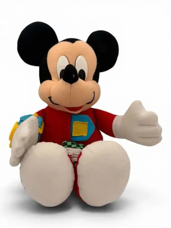 Vintage 1993 Mattel Disney Mickey Mouse Learn to Dress Educational Plush Doll