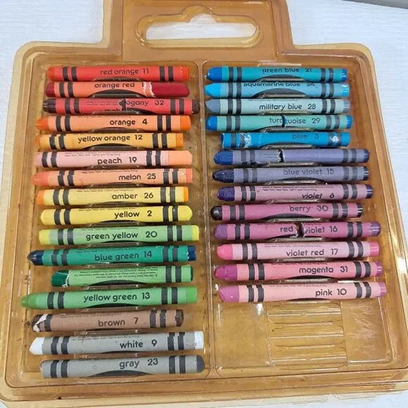 Vintage‎ Mel Appel crayon set kids art supplies Crayart crayons drawing rainbow