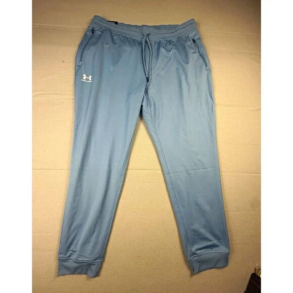 Under Armour Sportstyle Tricot Men's Blue 2XL Big & Tall Jogger Pants Loose
