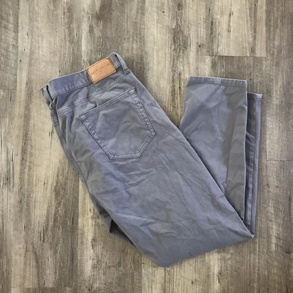 Lucky Brand Pants Mens 42x30 Gray Chino Straight Five Pocket Stretch