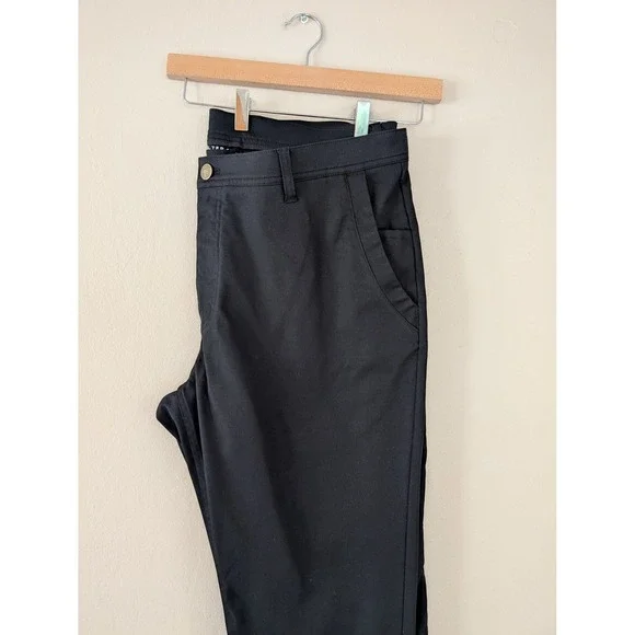 Walter Sky Mens 40 Black Chinos Pants Straight Leg WS-B01 Wicking Golf Tech Work