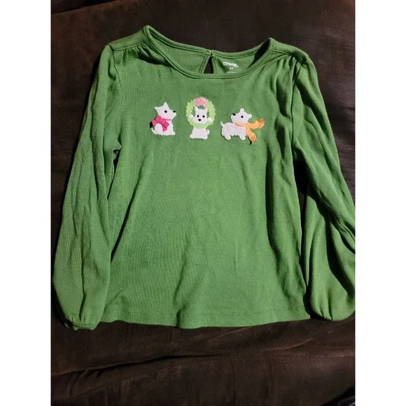 Gymboree cheery all the‎ way dog top size 5t