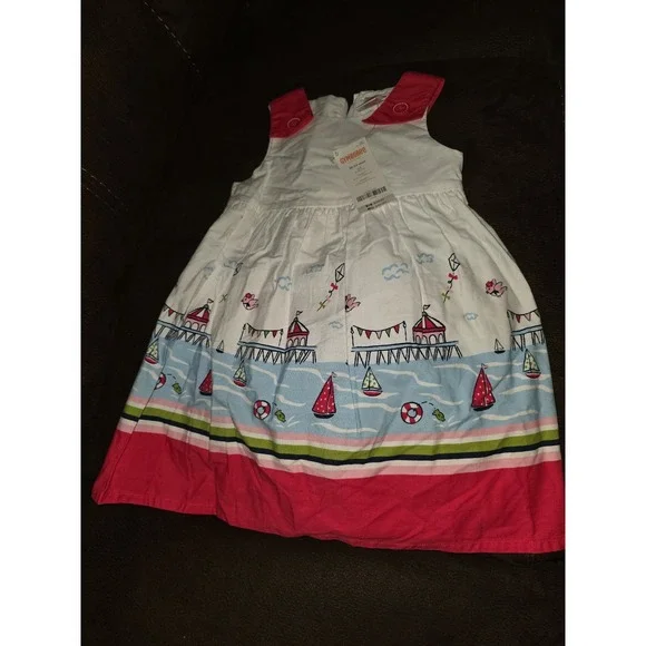 Gymboree stripes and anchors sailboat dress size 18 24 months‎ nwt