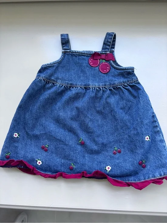 Vintage Denim Gymboree Cherry dress