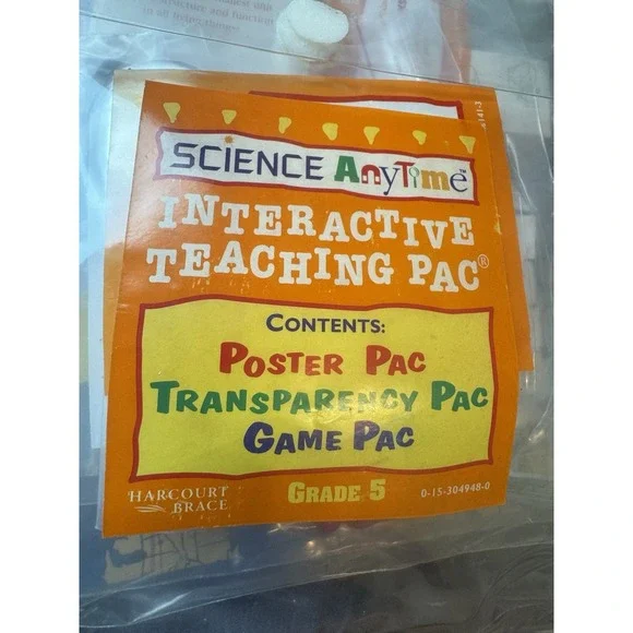 Science Anytime Interactive Teaching Pack Grade 5 Homeschool Posters Games