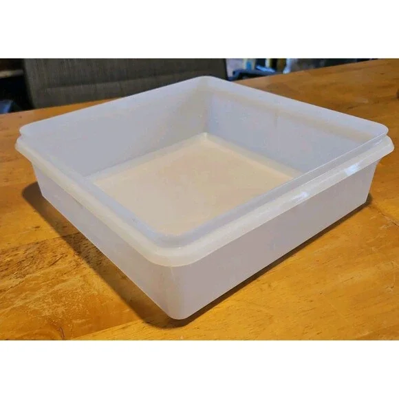 Vintage Tupperware Snack N Stor Square Container #514 9.5