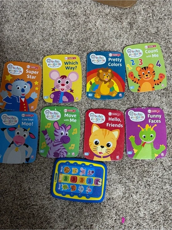 Baby Einstein Colorful Board Book Set - Red, Green, Purple, Blue, Yellow Covers