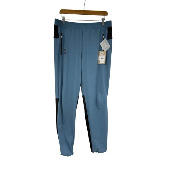 On Running Track Pants Mens Large Stellar Blue Black Joggers NWT READ
