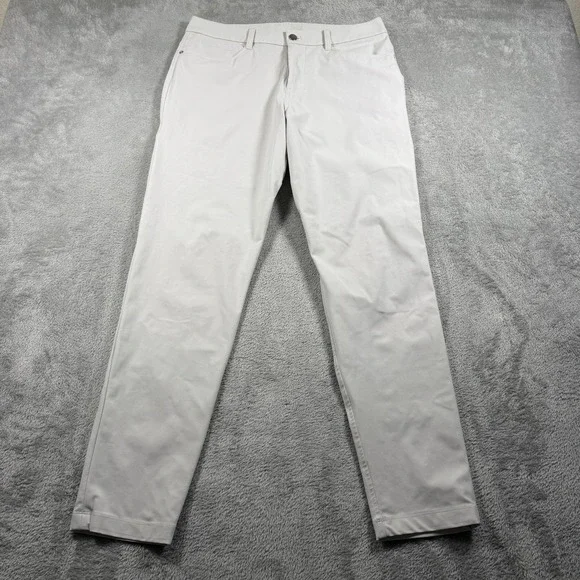 Lululemon ABC Slim Fit Pant Mens 31X29 Silver Drop Warpstreme Tapered
