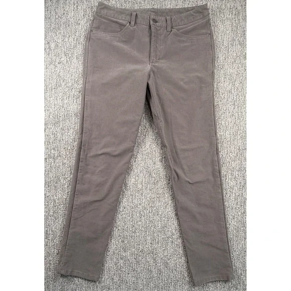 Lululemon ABC Pants Mens 31*Grey Brown Slim Canvas Fit‎ 5-Pocket Trousers