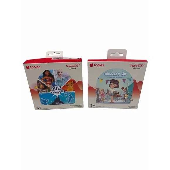 ToniePlay Game Sets Toniebox 2 Disney Quiz Kingdom, Unlucky Jo, Lot Of 2 New