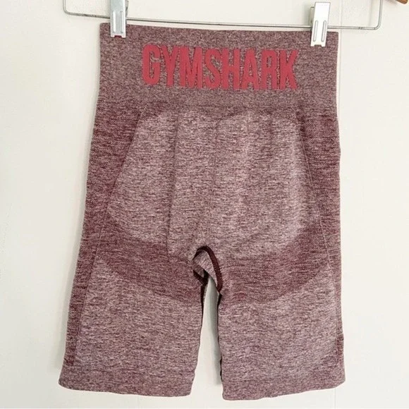 Gymshark flex‎ cycling bike shorts maroon heather small
