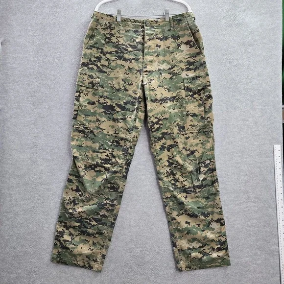 Fox Outdoor Products Men Pants M Green Cargo Pockets Camouflage‎ Straight USA