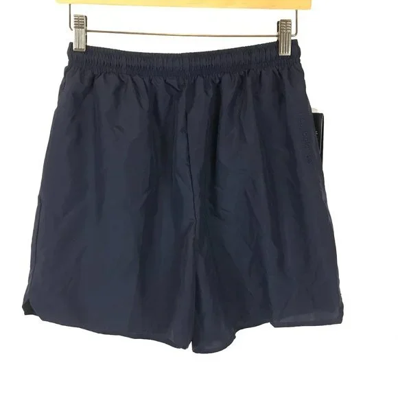 NWT Womens Size Medium New Balance Navy Blue Stretch Waist Athletic Shorts