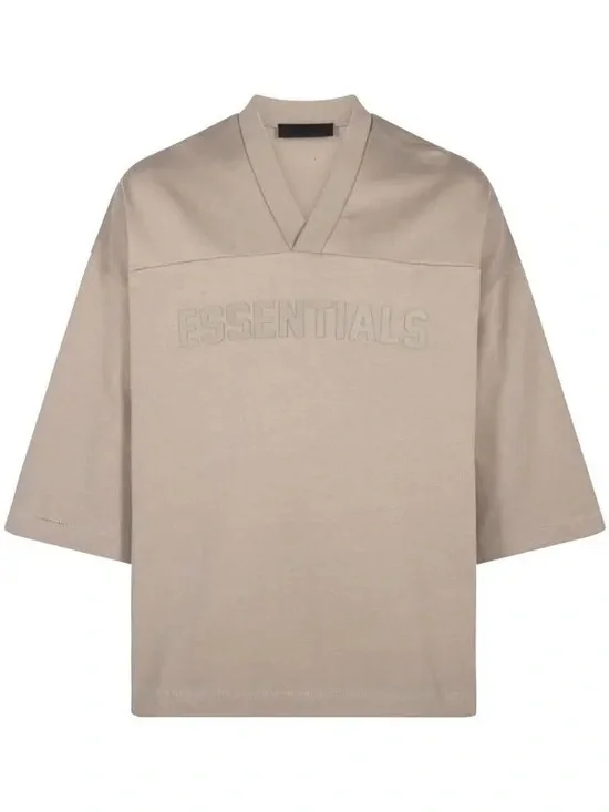 Fear of God Essentials Embossed Football T-Shirt Taupe XL NWOT