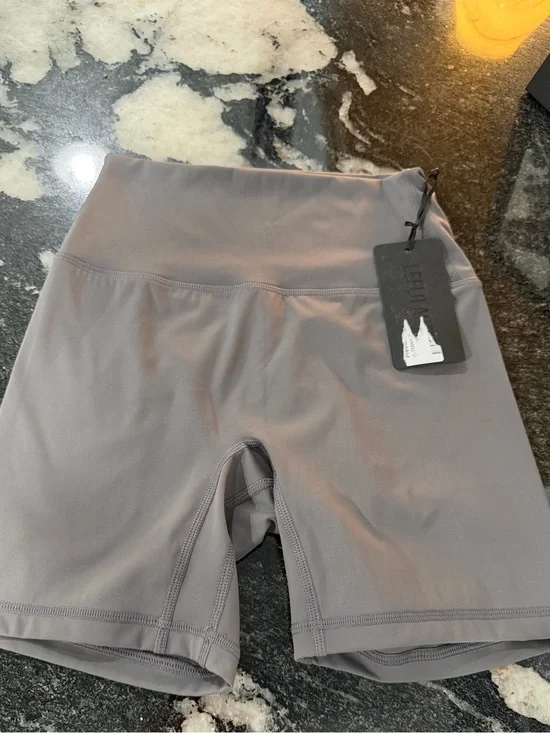 High-Rise Gray Women’s Bike Shorts
