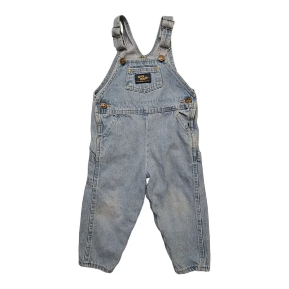 Vintage 1990s Baby B'Gosh OshKosh B'Gosh Light Blue Denim Jean Overalls