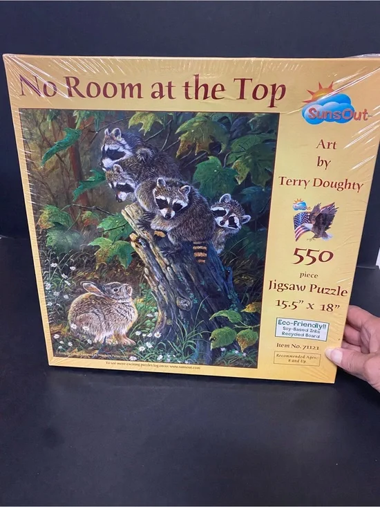 Sun out “ No room at the top” jigsaw puzzle, wildlife by Terry Doughty