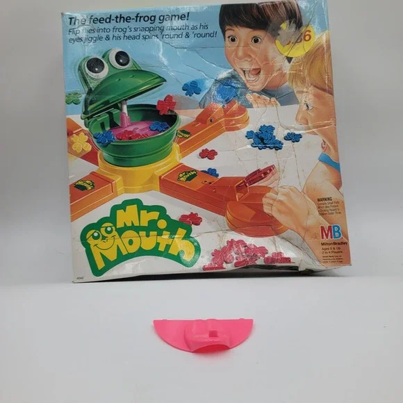 Vintage 1987 Milton Bradley Mr Mouth Replacement Part Pink Tongue Piece Only