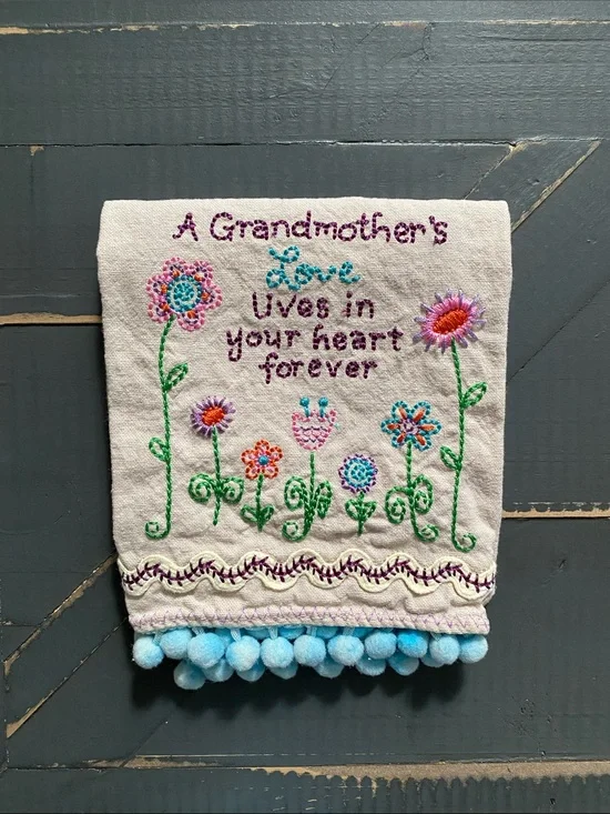 🌸Natural Life🌸Embroidered Kitchen Towel