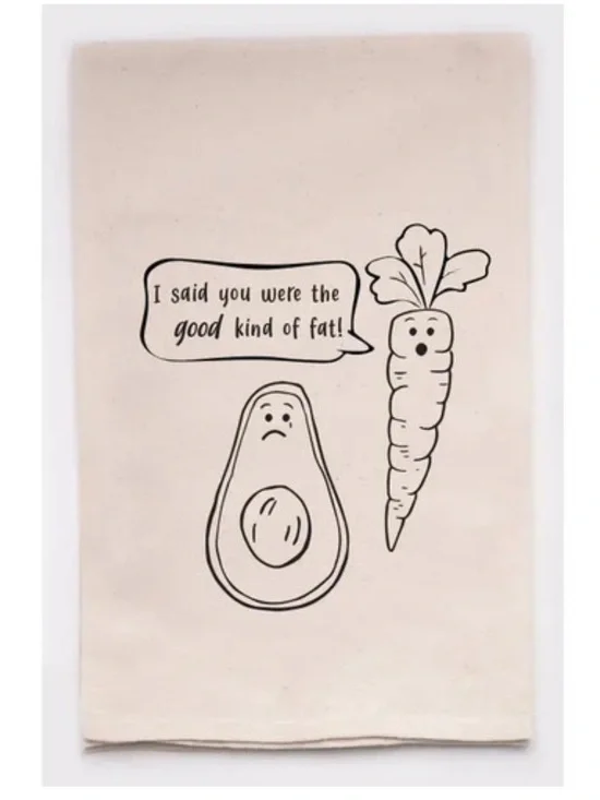 Avocado, the Good Kind of Fat Tea Towel