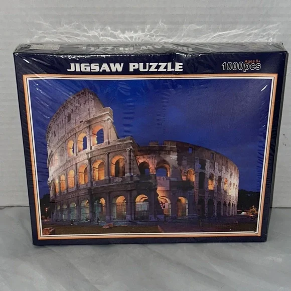 Colosseum 1000-Piece Jigsaw Puzzle Rome Travel Landmark New Sealed in Dented Box