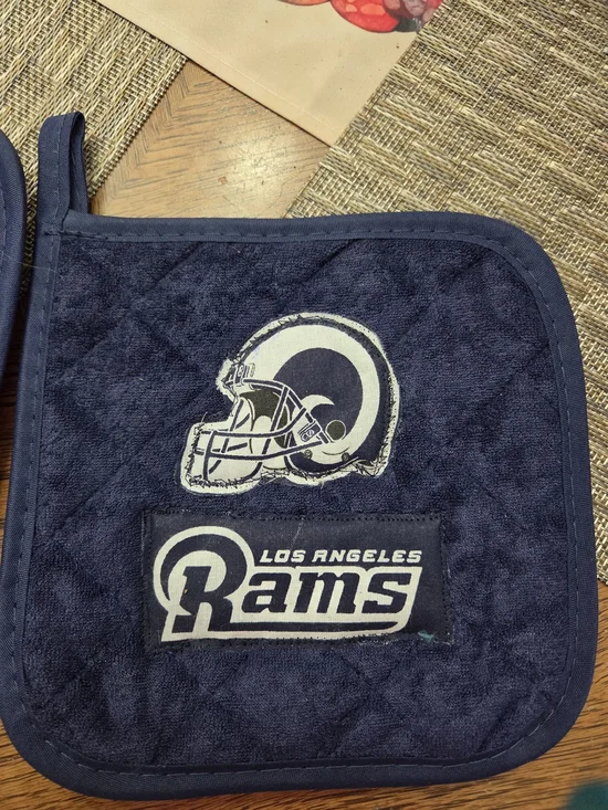 Los Angeles Rams Navy Quilted Pot Holder