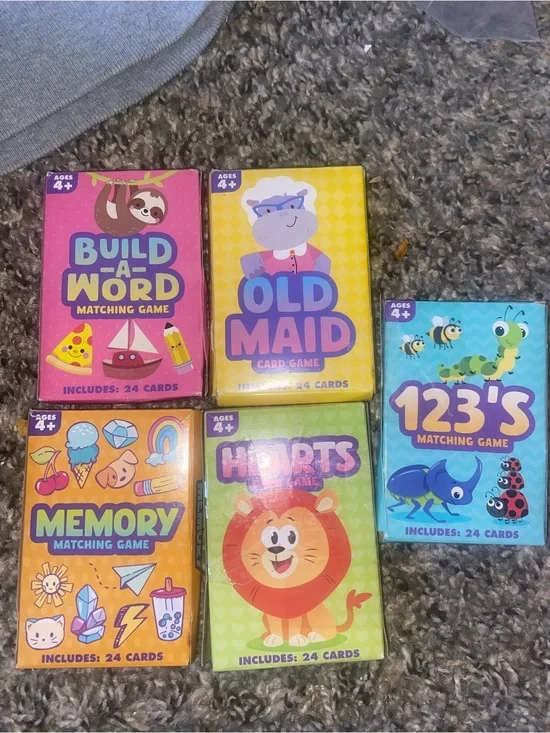 Kids Matching Card Game Set