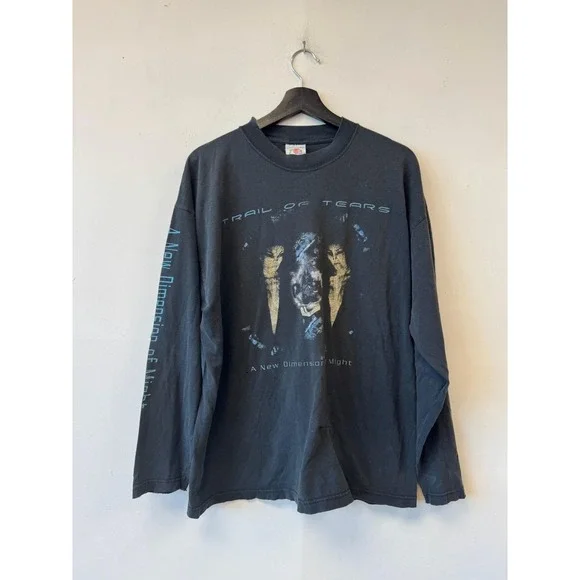 Vintage Trail Of Tears Band Shirt Mens Large FOTL Long Sleeve Gothic Metal 2000s