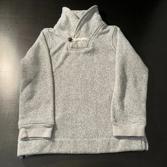 OshKosh B'gosh Boys Gray Knit‎ Pullover Sweater Shawl Collar Size 7
