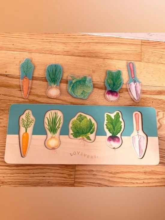 Lovevery Montessori Community Garden Puzzle