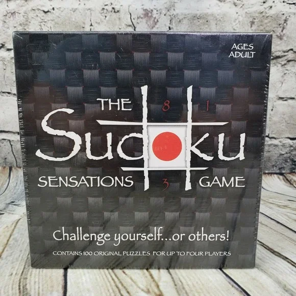 The Sudoku Sensations Game 2005 - 100 Original Puzzles 1-4 Players -‎ NEW Sealed