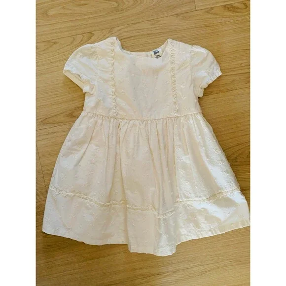 Oshkosh celebration cream embroided dress  18M