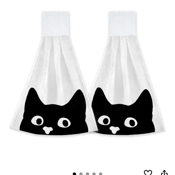 Black Cat Kitchen Towels