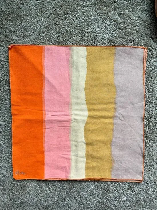 VTG 70s Vera Neumann Abstract Stripe Napkins Set of 4 NWOT Mid Century Modern