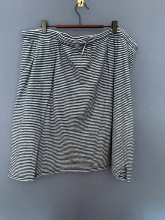 Talbots Blue and White Striped Skirt Size 3X in EUC