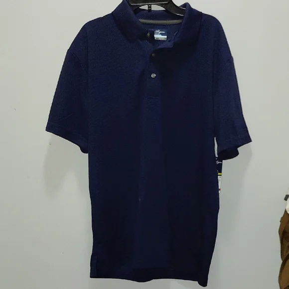Ben Hogan Deep Blue Polo Shirt for Men NWT Medium