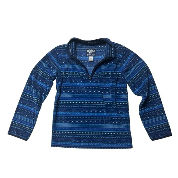 Oshkosh B’gosh Boy’s Fleece Zip Up Pullover. Size 10
