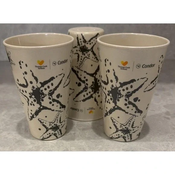 Thomas cook airlines Set Of 3 Plastic Cups.