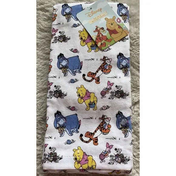 2 Pack Disney Winnie the Pooh & Friends Easter Kitchen Towels 16‎ X 26” NEW