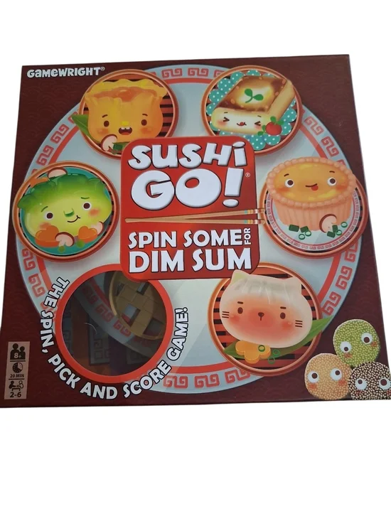 Sushi Go! Spin Some for Dim Sum Board Game - Red/White