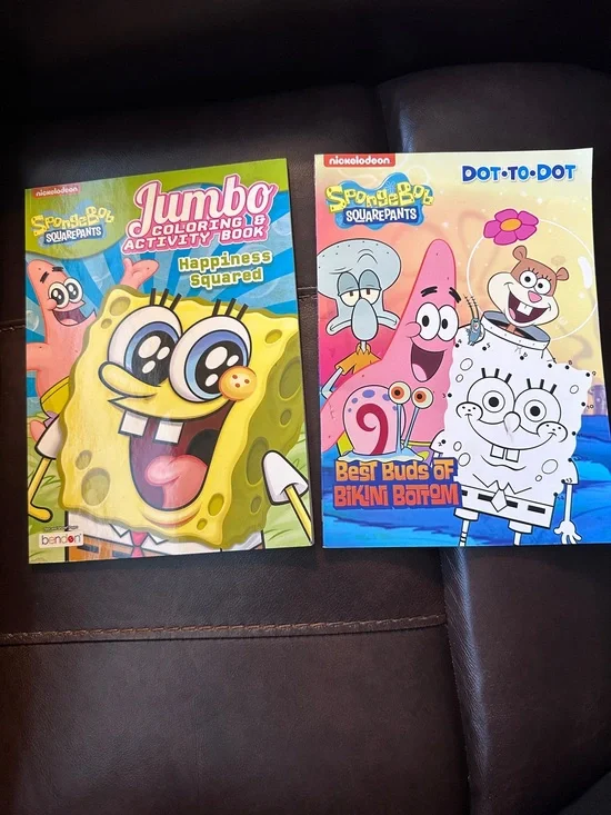 Nickelodeon SpongeBob Set - Jumbo Coloring & Activity and Dot to Dot Books