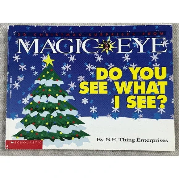 Magic‎ Eye Christmas 3D Book Do You See What I See? 1994 Scholastic