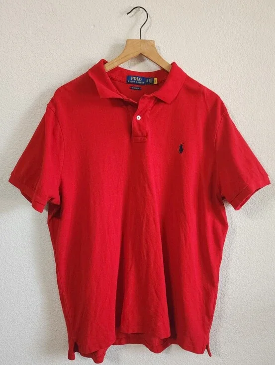 Polo Ralph Lauren Classic Fit Pony Men's XL Red Polo Shirt