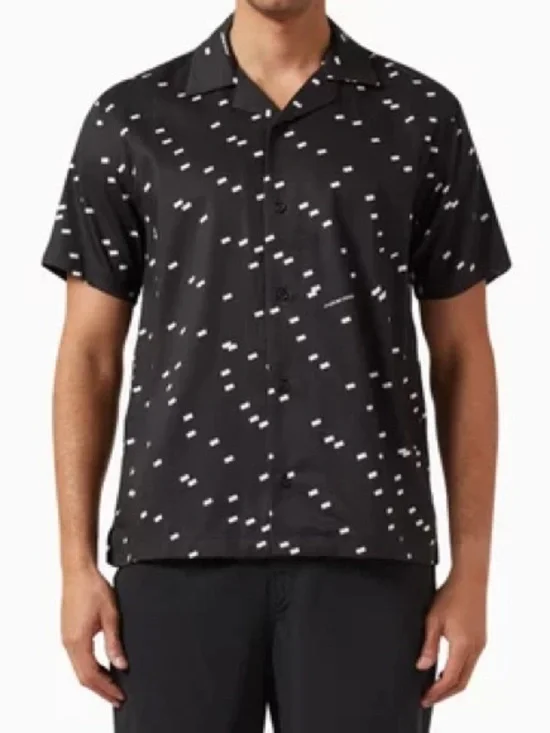 Saturdays NYC Canty Light Reflection Short Sleeve Camp Collar Shirt