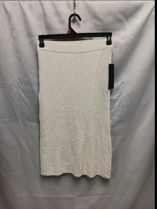 Womens White Skirt Donna Karan Size Small NWT ORG $199