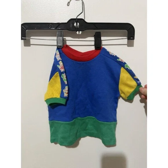 Vintage Oshkosh Colorblock Besr Short Sleeve 12 Months